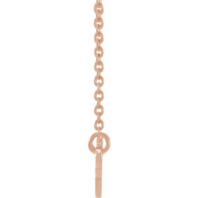 14K Rose Virgo Zodiac 18&quot; Necklace