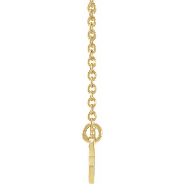 14K Rose Gemini Zodiac 18&quot; Necklace
