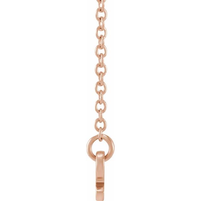 14K Rose Sagittarius Zodiac 18&quot; Necklace