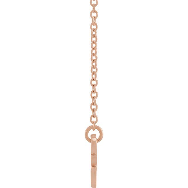 14K Rose Gemini Zodiac 18&quot; Necklace