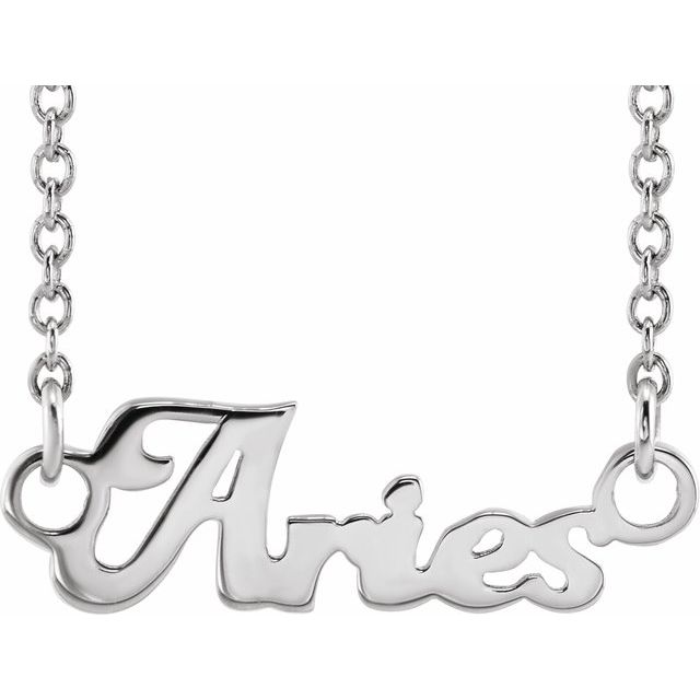 14K Rose Capricorn Zodiac 18&quot; Necklace