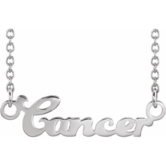 14K Rose Leo Zodiac 18&quot; Necklace