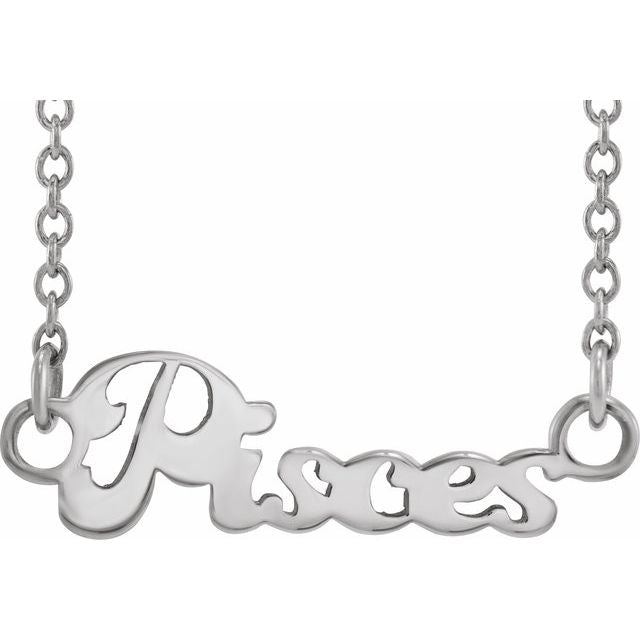 14K Rose Sagittarius Zodiac 18&quot; Necklace