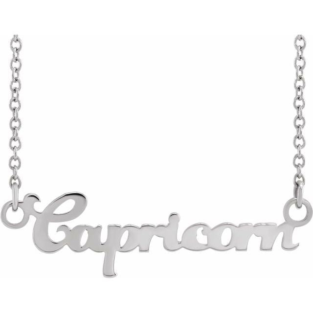 14K Rose Cancer Zodiac 18&quot; Necklace