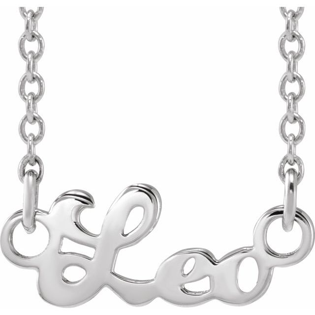 14K Rose Leo Zodiac 18&quot; Necklace