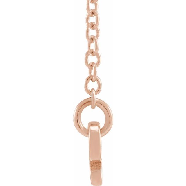 14K Rose Taurus Zodiac 18&quot; Necklace