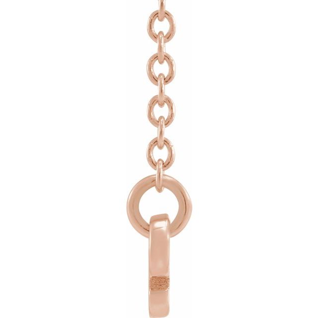 14K Rose Aries Zodiac 18&quot; Necklace