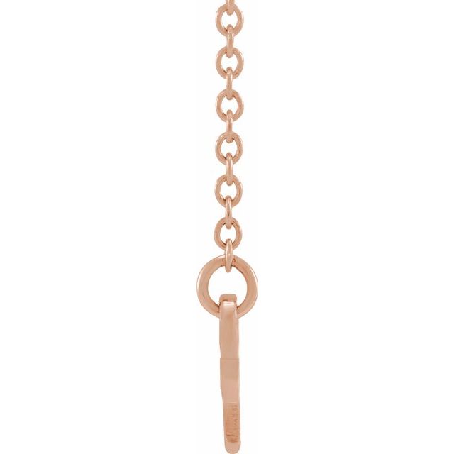 14K Rose Scorpio Zodiac 18&quot; Necklace