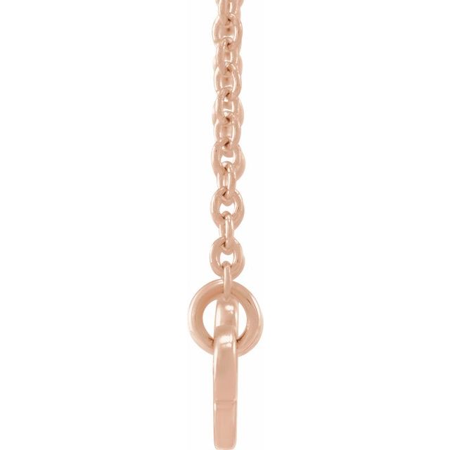 14K Rose Leo Zodiac 18&quot; Necklace