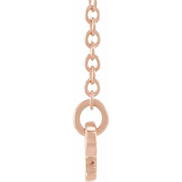 14K Rose Libra Zodiac 18&quot; Necklace