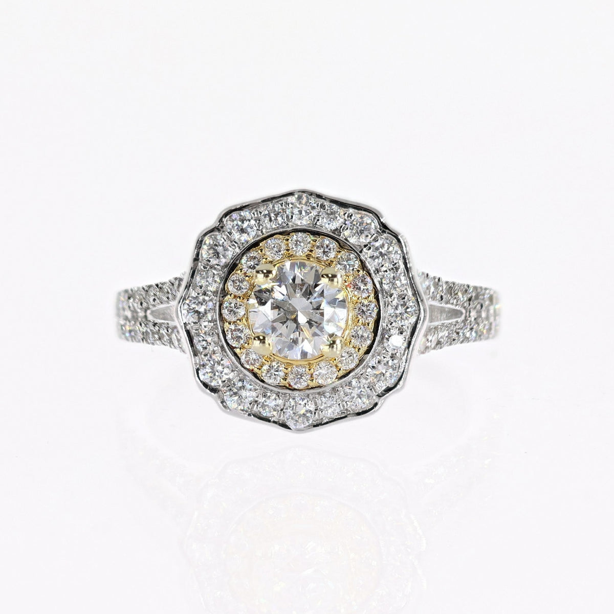 14K  Lab-Created Diamond Ring 1.19ct F-G SI