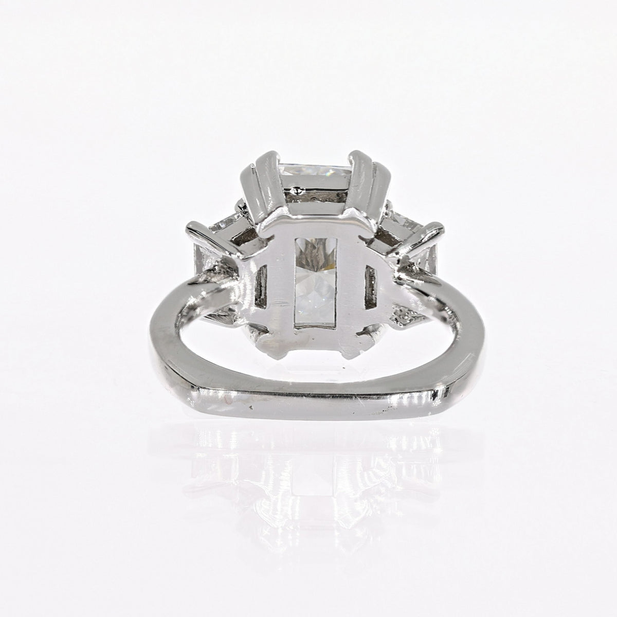 Platinum Radiant Lab-Created Diamond Ring 4.03ct F,VVS2