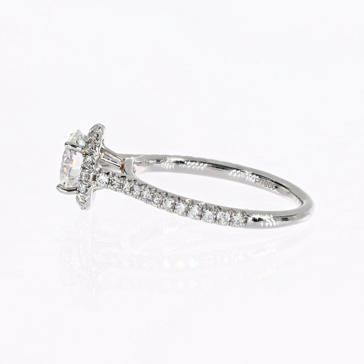 Platinum Round Round Lab-Created Diamond Ring 1.57ct F,SI1
