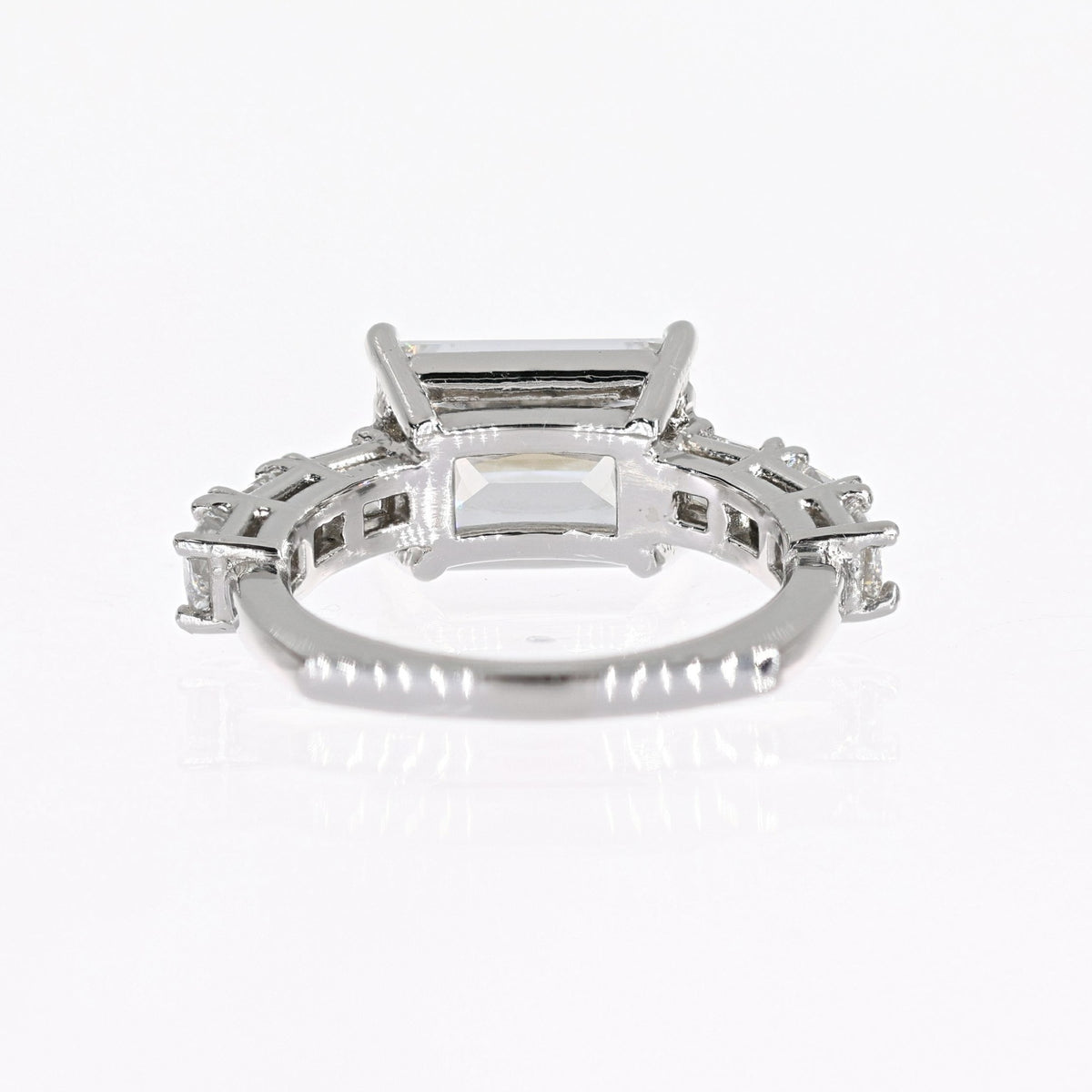 Platinum  Lab-Created Diamond Ring 4.81ct E,VS1 clarity