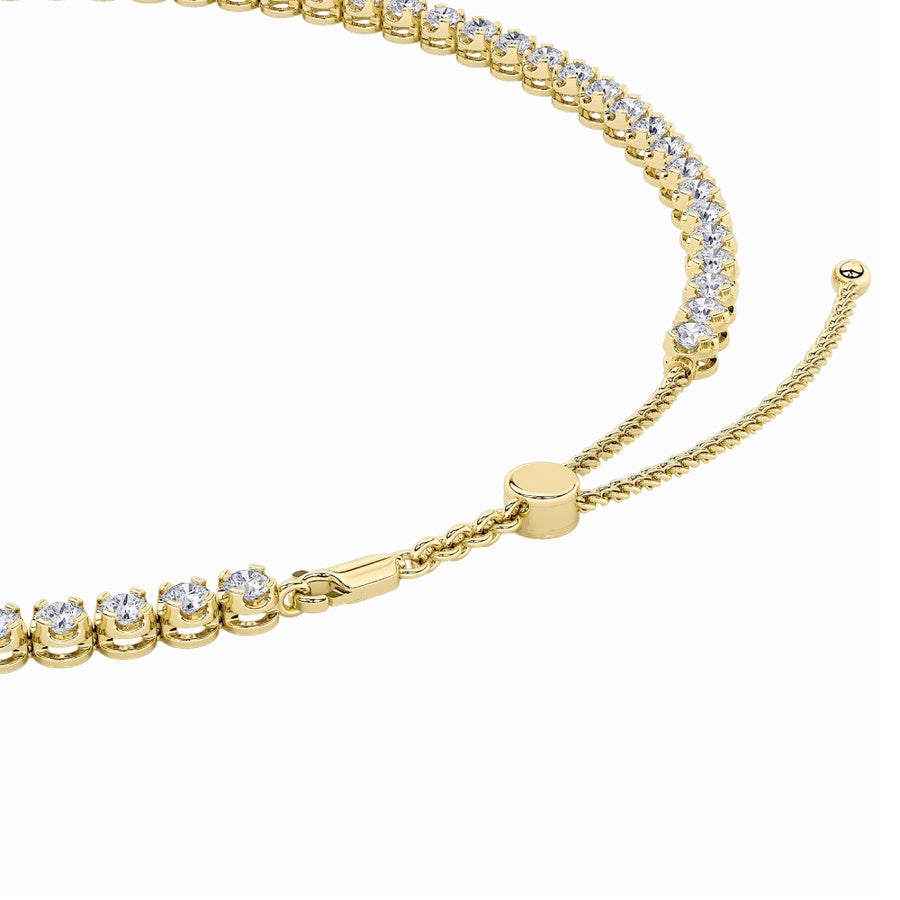 15Cttw Round Shaped Lab Grown Diamond (F/VS) BezelSet Tennis Necklace in 14K White Gold