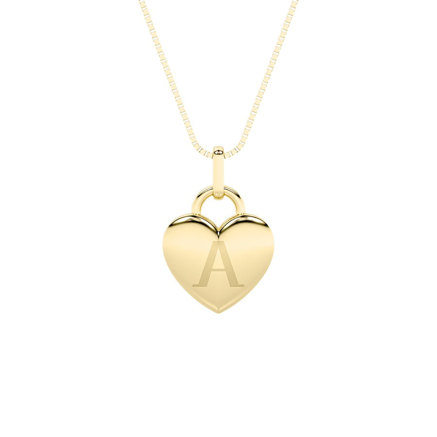 1Cttw Oval Shaped Lab Grown Diamond (F/VS) Heart Pendant in 14K  White Gold